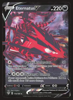 SWSH03: Darkness Ablaze Eternatus V #116/189 Pokemon Card - Image 1