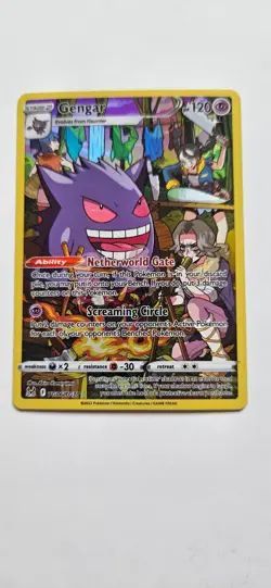Pokemon TCG Gengar Trainer Gallery TG06/TG30 2022 Sword Shield Lost Origin NM - Image 1
