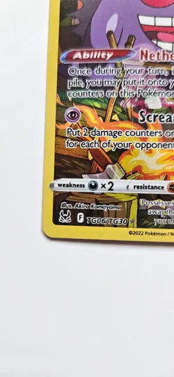 Pokemon TCG Gengar Trainer Gallery TG06/TG30 2022 Sword Shield Lost Origin NM - Image 4