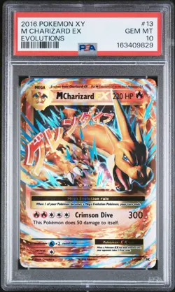 M Charizard EX 13/108 Ultra Rare XY Evolutions Pokemon Mega English PSA 10 - Image 1