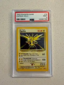 Zapdos - 1999 - 16/102 - PSA 9 - Pokemon Game - Holo - Image 1