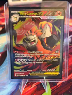 Mega Camerupt ex 156/132 Ultra Rare Mega Evolution Pokemon Holo Near Mint - Image 4