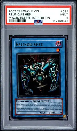 Yu-Gi-Oh - Relinquished - 1st Edition - MRL-029 - Magic Ruler - PSA Graded 9 - Image 1