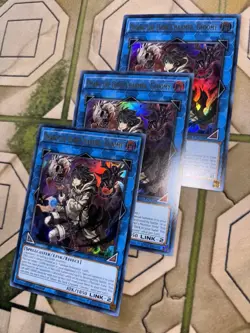 YuGiOh DHARC THE DARK CHARMER, GLOOMY Ultra Rare Play Set RA03-EN048 - Image 2