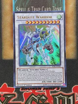 Yugioh Stardust Warrior SDSE-EN040 Ultra Rare 1st Ed LP - Image 1