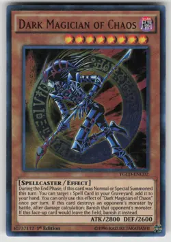 Dark Magician of Chaos YGLD-ENC02 Ultra Rare Yu-Gi-Oh 1st Edition MP - Image 1