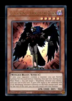 Blackwing - Sirocco the Dawn BLCR-EN058 Battles of Legen Yu-Gi-Oh 1st Edition NM - Image 1