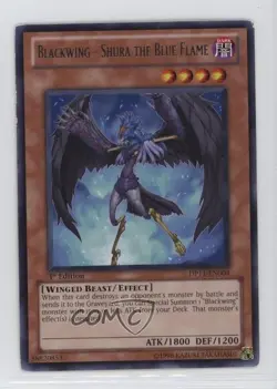 Blackwing - Shura the Blue Flame 1st Ed. YuGiOh Crow Duelist Pack #DP11-EN004 - Image 1