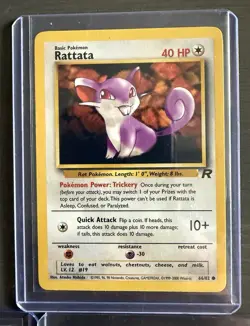 Pokemon Card Lot Team Rocket 1st Edition Rattata EX Full Art Japanese 16 Cards - Image 2