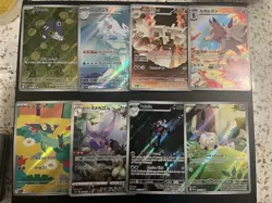 Pokemon TCG full art, ir, ar, shiny & trainer Lot (75 English and 25 Japanese) - Image 1