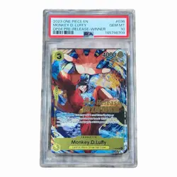 2023 One Piece Monkey D. Luffy OP04 Pre-Release Winner #036 Promo Gem Mt PSA 10 - Image 1