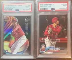 Shohei Ohtani/Josh Allen 2018 Bowman Platinum W/Glove RC PSA 8-7 CARD MIXED LOT - Image 1