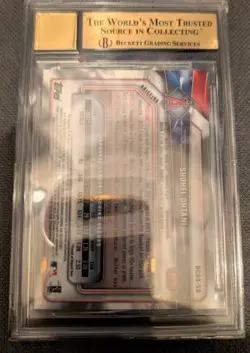 2018 Bowman Chrome Shohei Ohtani Rookie RC Batting Auto 10 BGS 9.5 #BCRA-SO - Image 3