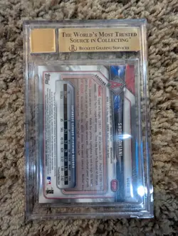2018 Bowman Chrome Shohei Ohtani Rookie RC Batting Auto 10 BGS 9.5 #BCRA-SO - Image 4