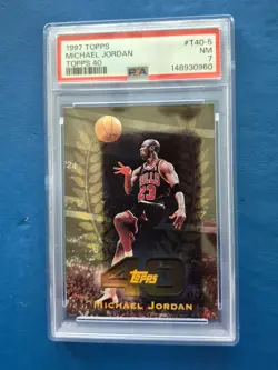 1997-98 Topps - Topps 40 Michael Jordan #T40-5 PSA 7 NM - Image 1