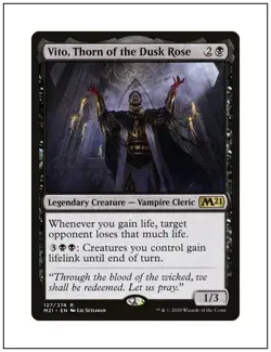 Vito, Thorn of the Dusk Rose, Magic the Gathering MTG NM - Image 1