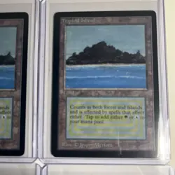 (4) Tropical Island Beta Proxies Dual Lands Playset MTG / Magic the Gathering - Image 3