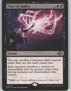 Flare of Malice 95 Rare Modern Horizons 3 Magic: The Gathering Near Mint - Image 1
