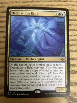 DEEPFATHOM ECHO mtg NM Lost Caverns of Ixalan Rare - Image 1