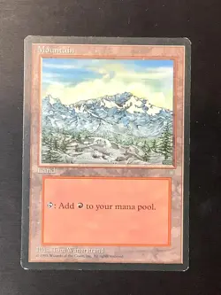Mountain (340) 340 Land Ice Age Magic: The Gathering Lightly Played - Image 1