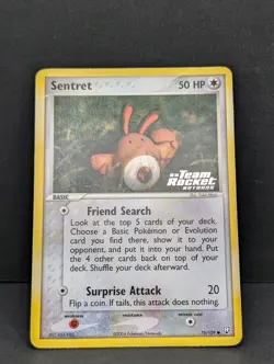 Sentret 75/109 Team Rocket Returns Reverse Holo Rare Pokemon TCG Yuka Morii LP - Image 3