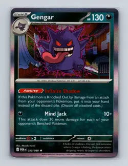Gengar 050 2026 Pokemon Perfect Order Holo Rare Card NM+ (c) - Image 1