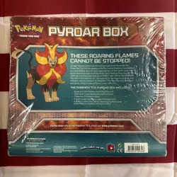 Pokemon TCG: 2014 XY Flashfire Sealed Pyroar Collection Box 3 Boosters New - Image 2