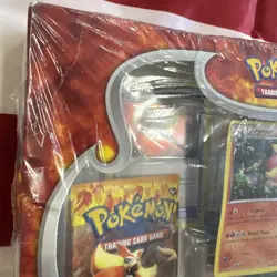 Pokemon TCG: 2014 XY Flashfire Sealed Pyroar Collection Box 3 Boosters New - Image 3