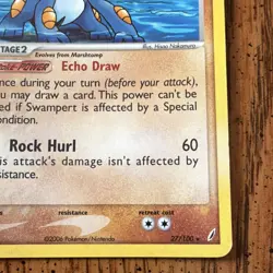 Swampert EX Crystal Guardians 27/100 2006 Eng 120 HP Stage 2 Holo Rare LP - Image 4