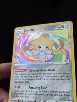 Jirachi 119/185 Swsh04: Vivid Voltage Holo Amazing Rare Pokemon Tcg Sword Shield - Image 2