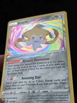 Jirachi 119/185 Swsh04: Vivid Voltage Holo Amazing Rare Pokemon Tcg Sword Shield - Image 3