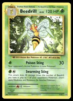 Pokemon TCG Pokemon Beedrill Beedrill Rare Regular 2016 - Image 1