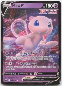 Mew V 060/159 Holo V Rare Crown Zenith Pokemon NM/M - Image 1