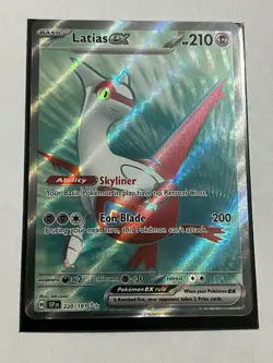 Pokemon TCG Latias ex 220/191 Sv08: Surging Sparks Holo Ultra Rare Basic - Image 1