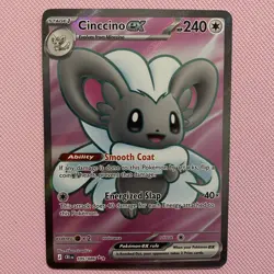 Pokemon Cinccino ex 105/086 Ultra Rare CRI Chaos Rising Holo NM - Image 1