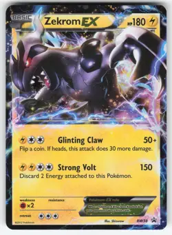 POKEMON ZEKROM EX BLACK AND WHITE PROMO HOLO BW38 BLACK STAR PROMO LP 2011 - Image 1