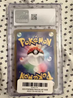 CGC 10 Pikachu 173/165 Pokemon Card 151 Art Rare Holo Japanese 2023 HP 60 - Image 2