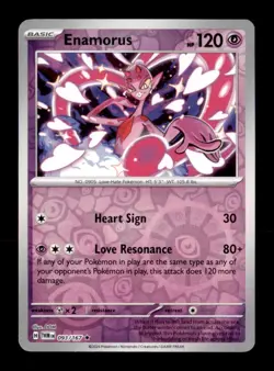 Enamorus 093/167 Rare Twilight Masquerade Pokemon Reverse Holo Near Mint - Image 1