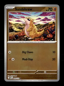 Sandshrew 068/132 Common Mega Evolution Pokemon Reverse Holo Near Mint - Image 1