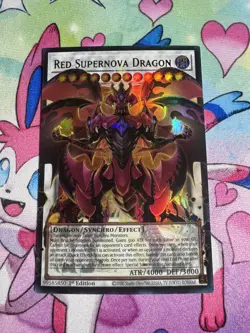 Yugioh! Red Supernova Dragon BLGG-EN139 [Extended Art] UR Glorious Gallery NM - Image 1
