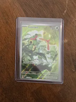 Pokemon TCG Caterpie Scarlet & Violet 151 #172/165 Illustration Rare - Image 1