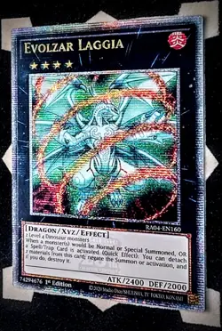 Evolzar Laggia RA04-EN160 Quarter Century Rare 1st Edition Yugioh - Image 1
