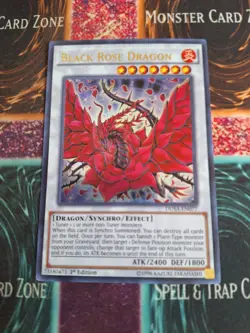 Yu-Gi-Oh! TCG Black Rose Dragon DUSA-EN077 Ultra Rare 1st Edition Near Mint b2/ - Image 1