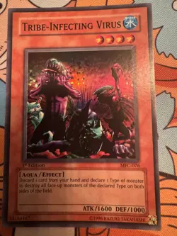 MFC-076 Tribe-Infecting Virus Super Rare 1st Edition NM Yugioh Card - Image 1