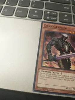 YUGIOH TCG DARK GREPHER SDPD-EN208 COMMON 1st ED LP - Image 3