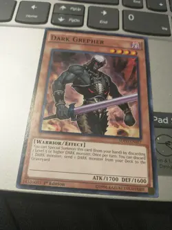 YUGIOH TCG DARK GREPHER SDPD-EN208 COMMON 1st ED LP - Image 5