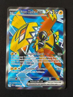 TAPU KOKO EX 222/182 NM ULTRA RARE PARADOX RIFT POKEMON 2023 - Image 1