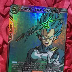 Vegeta Dragon Ball Z SEVEN Waifu Anime Holo Girl ACG Card - Image 2