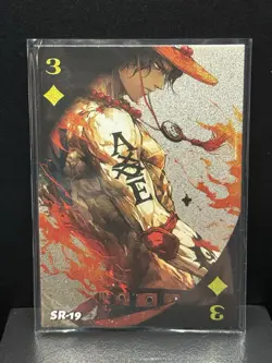 ONE PIECE Portgas D. Ace Foil SR Collectible Card - Image 1