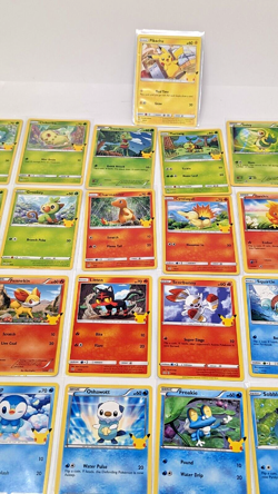 Full Set 25 POKEMON CARDS McDonalds 2021 Promo NON HOLO 25th Anniversary NM-Mint - Image 5